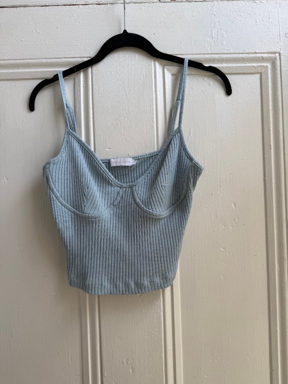 Jonathan Simkhai Haiden Rib Cropped Camisole- L